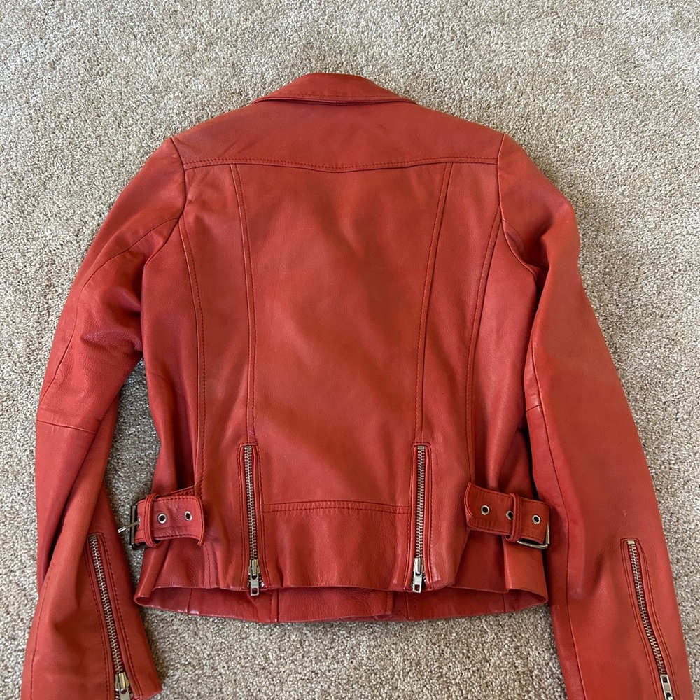 Maje Leather Jacket - Picture 3 of 7
